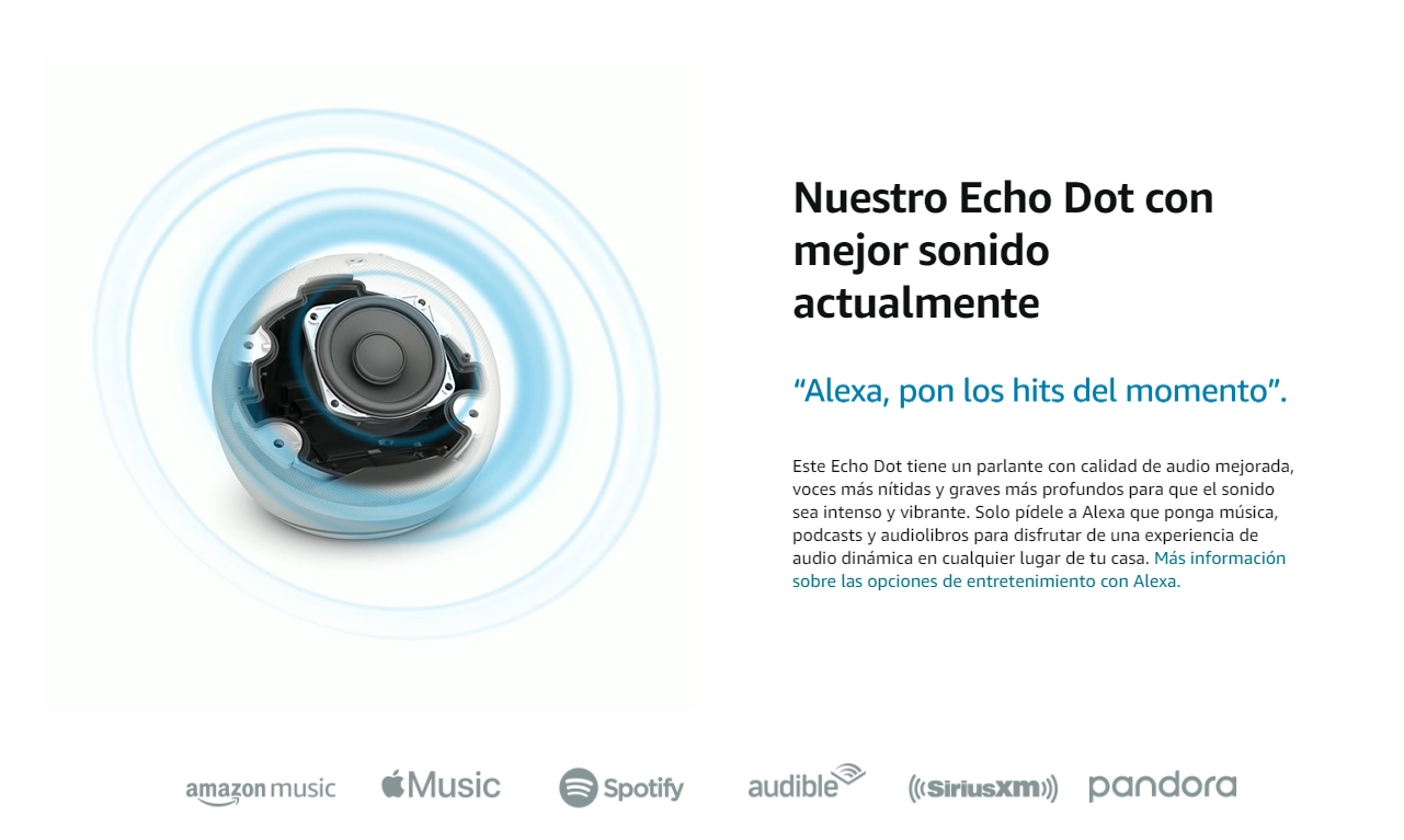 Amazon Alexa Echo Dot 5ta Generación, Bocina Inteligente Negro Carbón - Imagen 6