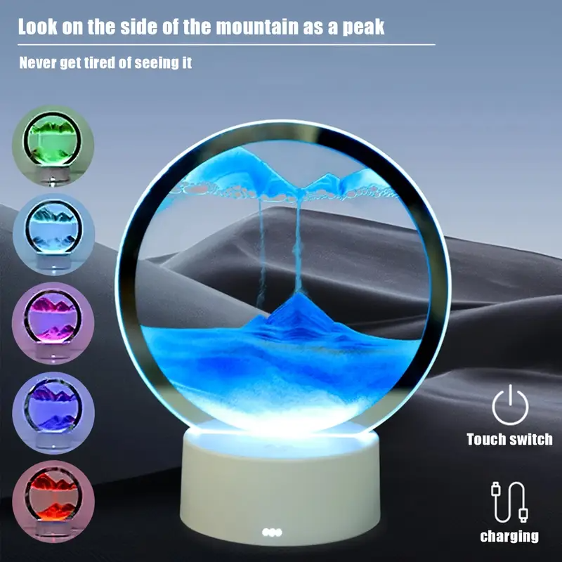 Lámpara de Arte de Arena 3D con Control Táctil - Imagen 4