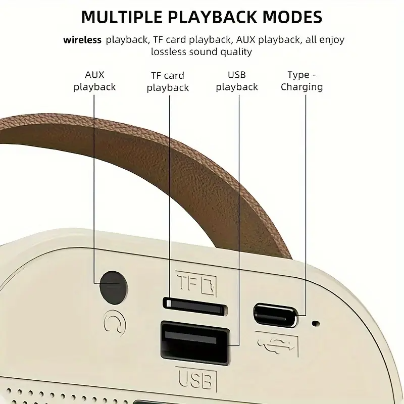 Sistema de Karaoke Portátil Mini con bocina y un Micrófono Inalámbrico Celeste - Imagen 8