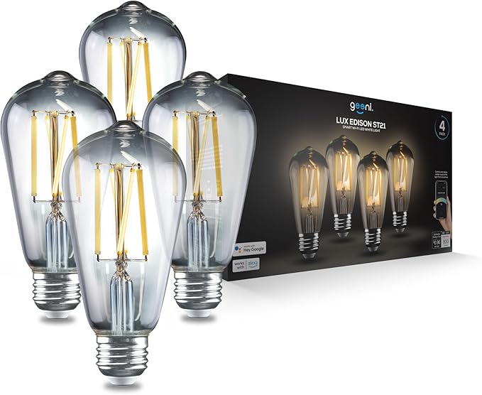 Geeni Bombilla Vintage Inteligente – (4 unidades)