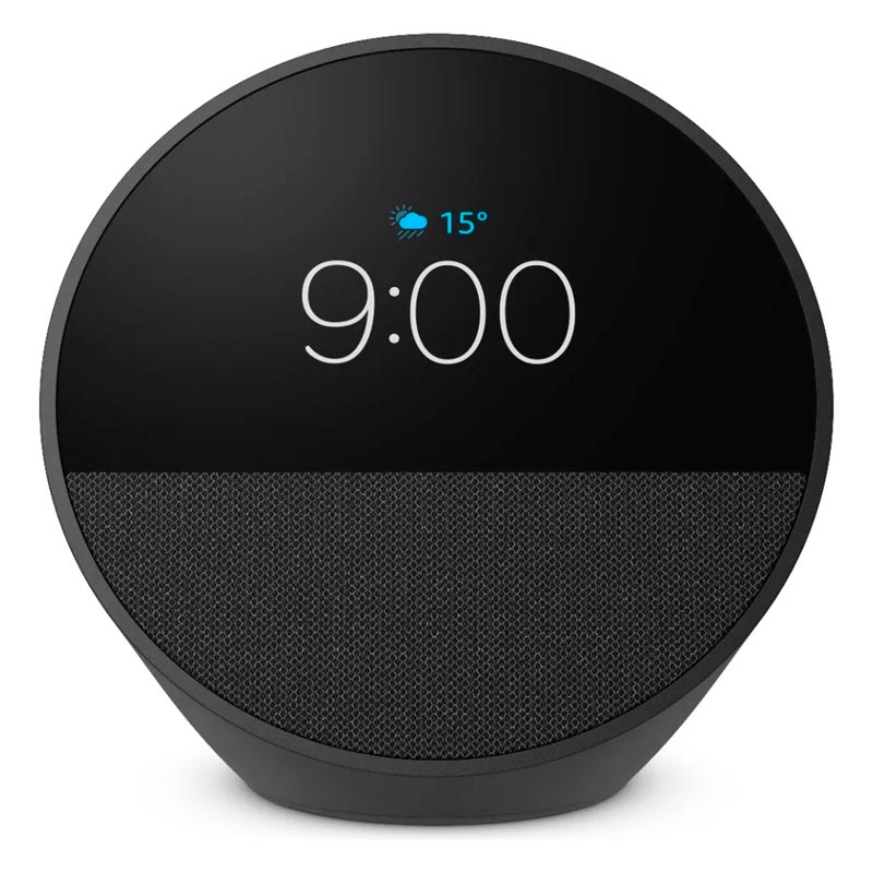 Amazon Alexa, Echo Spot, Bocina Inteligente Negra - Imagen 2