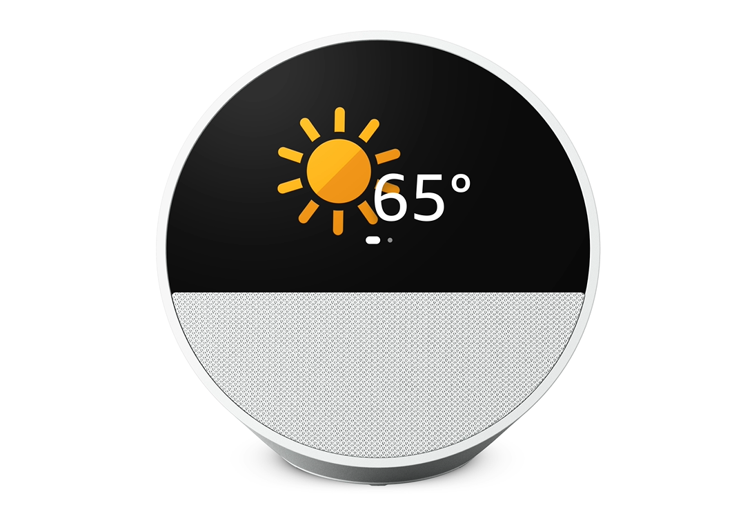 Amazon Alexa, Echo Spot, Bocina Inteligente Blanca - Imagen 2