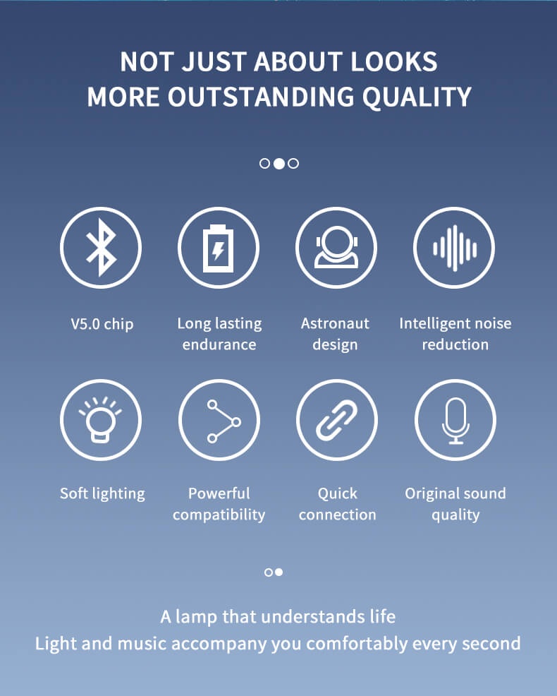 Spaceman - Bocina portátil Bluetooth diseño de astronauta estéreo HIFI multifunción Mini caja De sonido para ordenador De escritorio con Lámpara diseño de luna y universo - Imagen 14