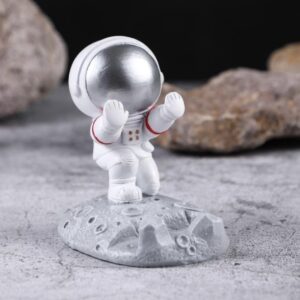 Soporte para teléfono y tablet con diseño de astronauta hecho de Resina de polietileno