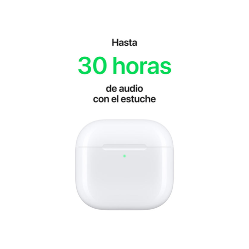 Audífonos Apple Airpods 4 Con Cancelación De Ruido, Inalámbricos, Con Estuche De Carga, Color Blanco - Imagen 5