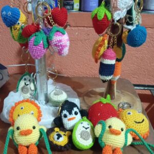 Llaveros de crochet