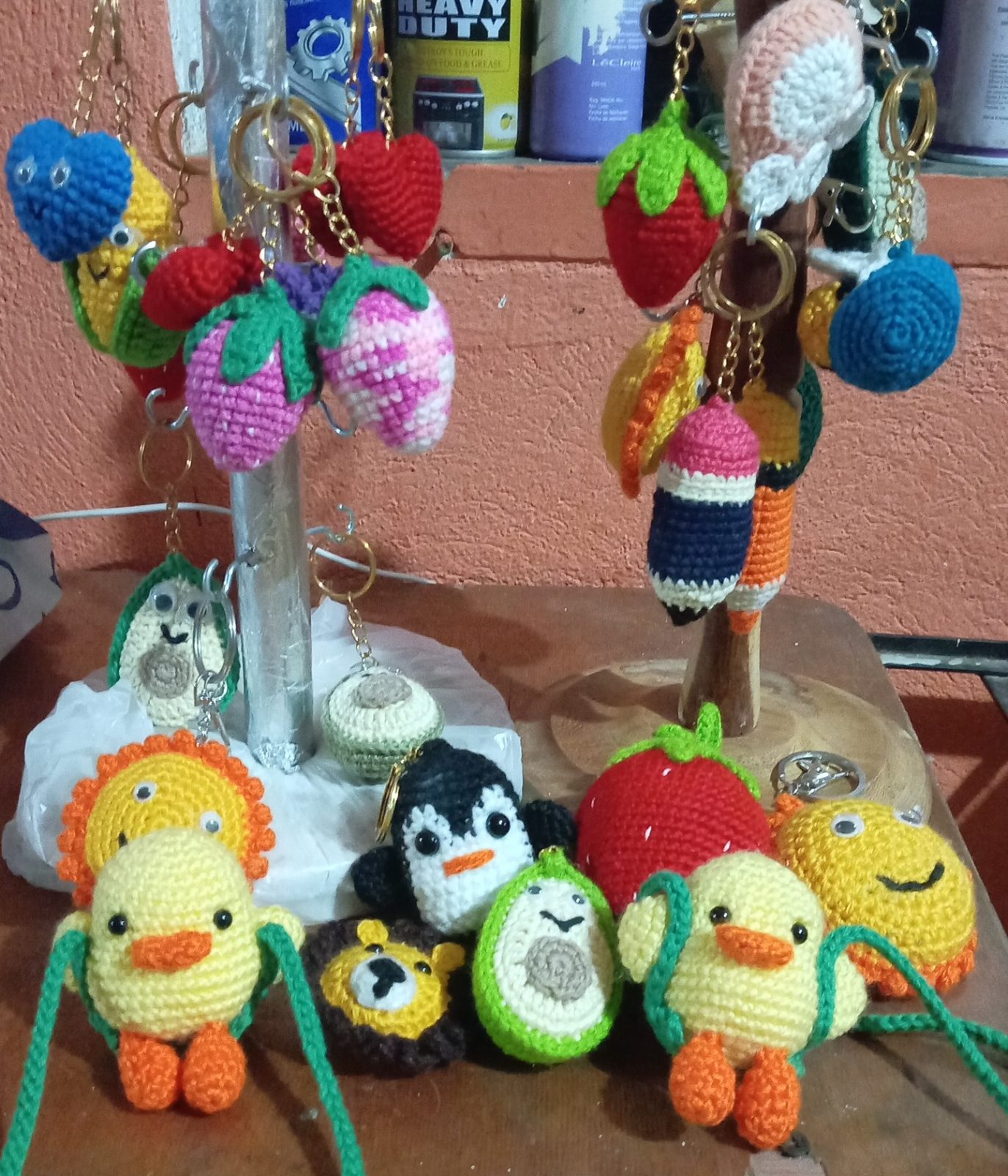 Llaveros de crochet