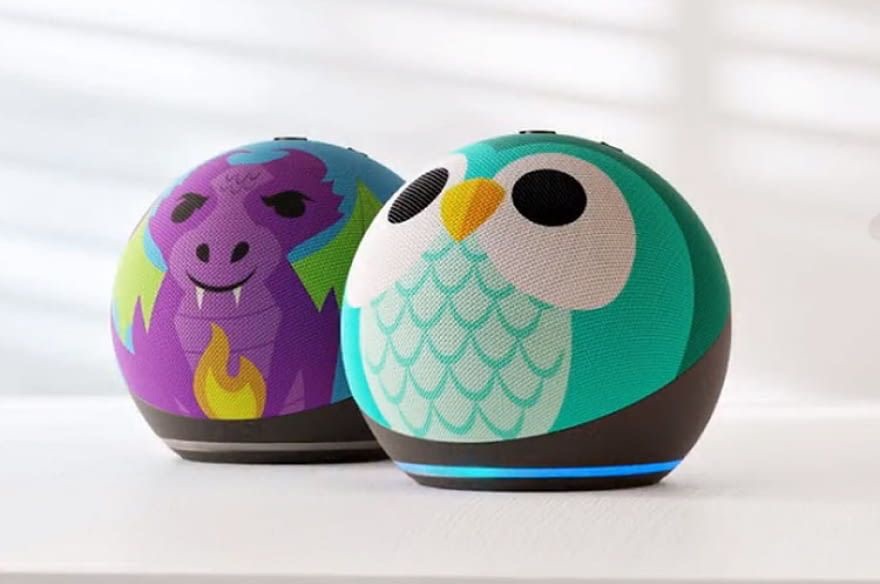 Bocina inteligente Amazon Alexa Echo dot Kids diseño de Dragón 5ta Generación - Imagen 6