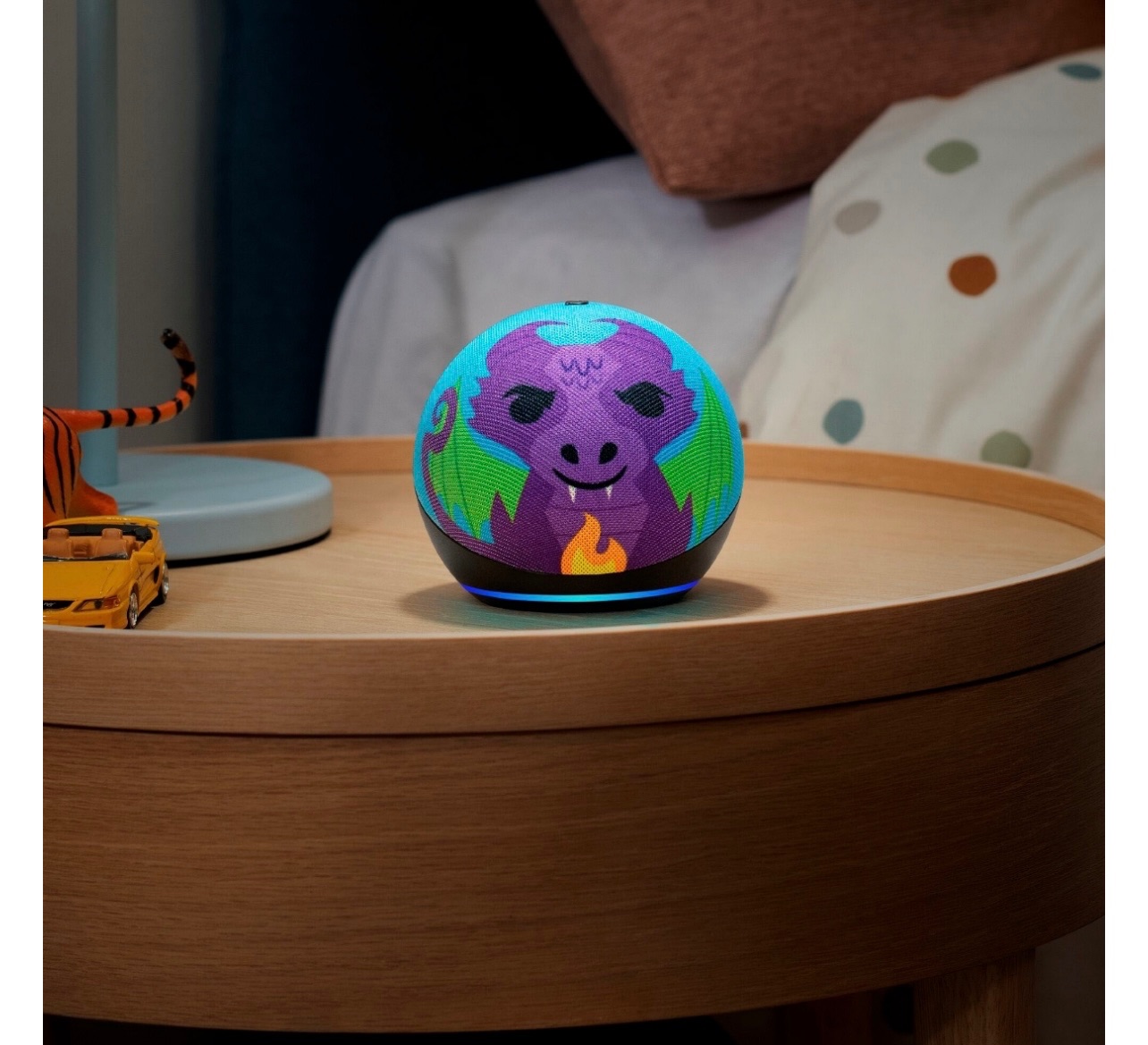 Bocina inteligente Amazon Alexa Echo dot Kids diseño de Dragón 5ta Generación - Imagen 5
