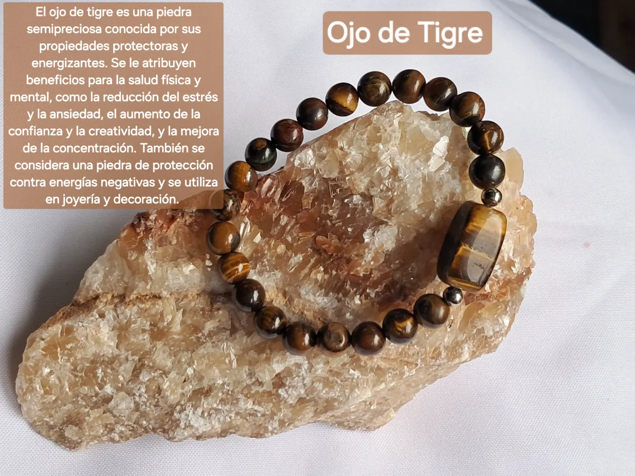Pulsera de piedra ojo de Tigre