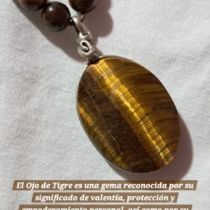 Collar de piedra ojo de Tigre