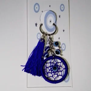 Llavero de atrapasueño con ojo turco