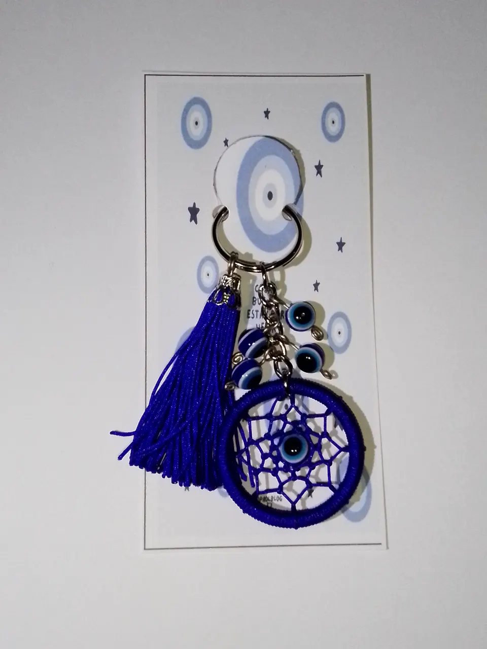 Llavero de atrapasueño con ojo turco