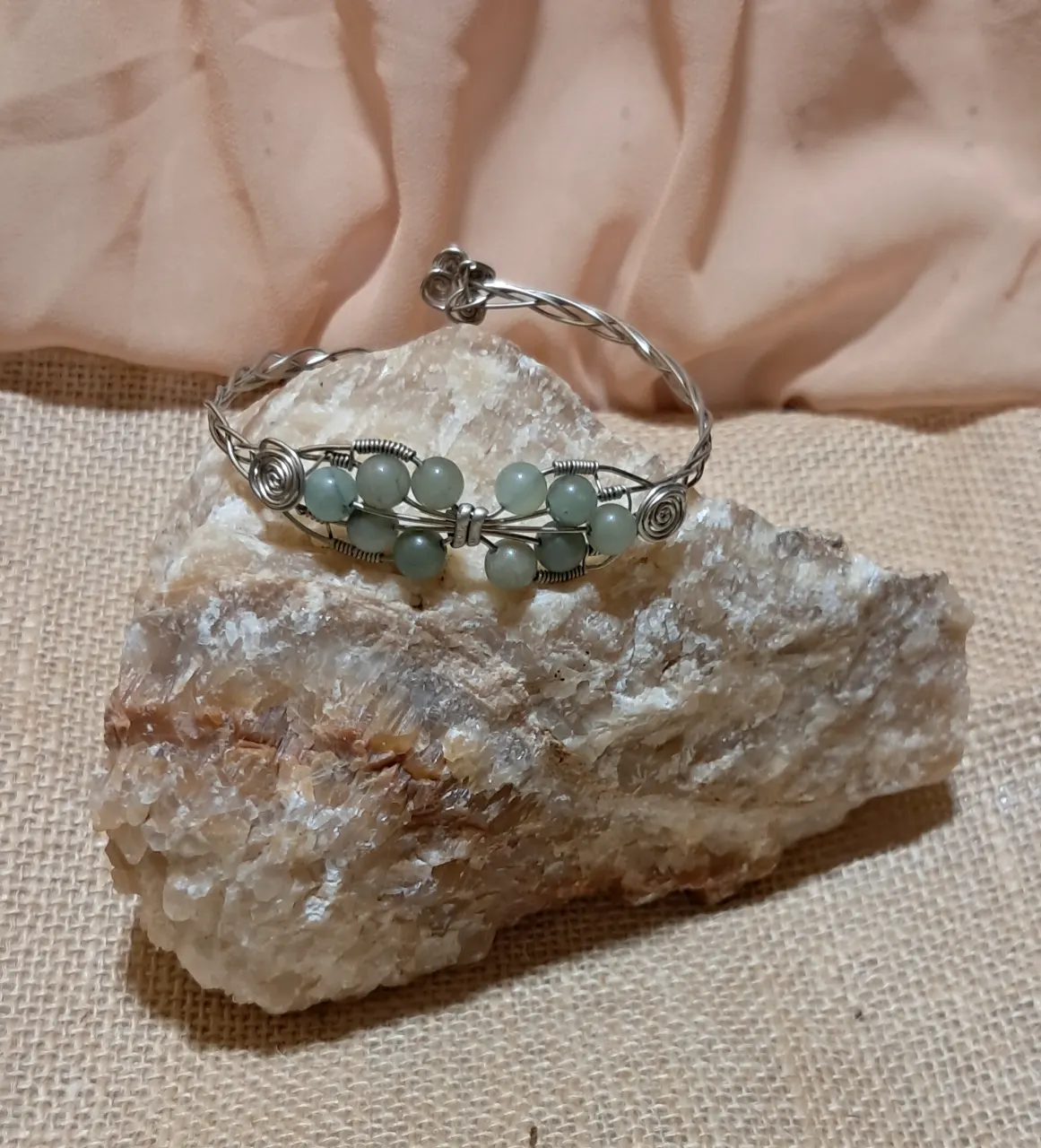 Pulsera de cuarzo verde
